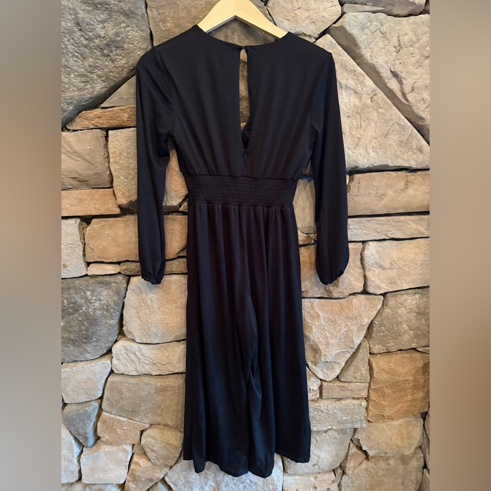 New🌟Anthropologie -Hutch Wide Leg V Neck Jumpsuit - Picture 8 of 8